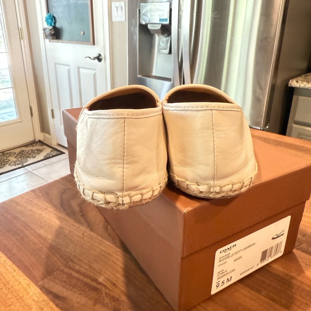 Coach Women's Tan Espadrille Flats - Picture 5 of 10
